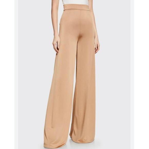 NWT Alexis Camilo High-Rise Wide-Leg Pants Beige Tan Women’s Size Small - Picture 3 of 9